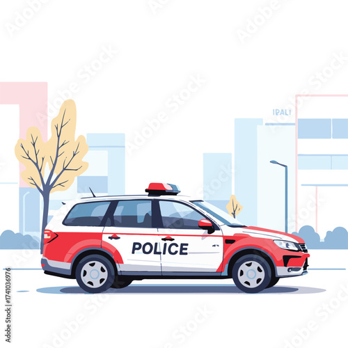 police car vector