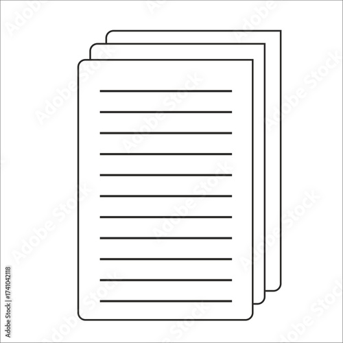 vector illustration of paper sheet