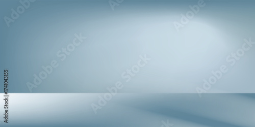 Minimalistic simple background for product presentation. Shadow and light on blue wall. eps 10