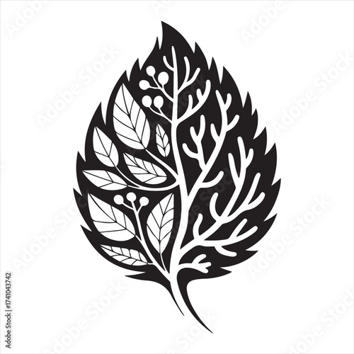 black and white victor design, icon