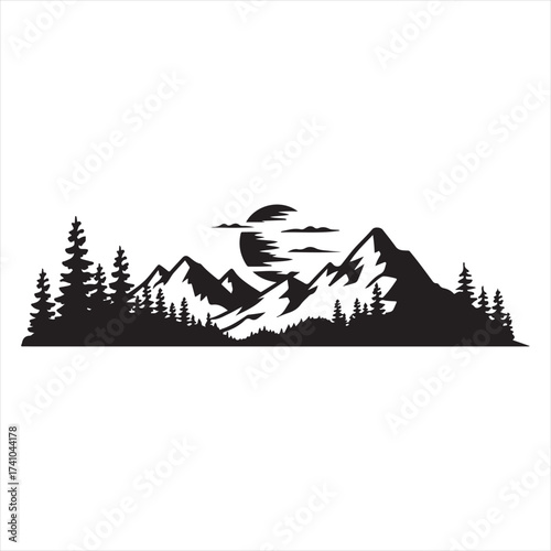  illustration, silhouette, tree, bird, nature, black, flower, art, design, s