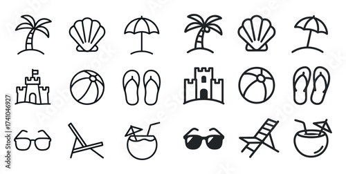 Minimalist Travel Icons