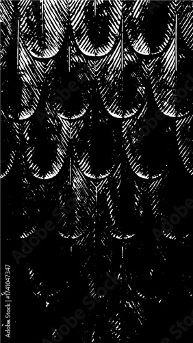 Elegant abstract black and white texture evokes depth and artistic flair, perfect for modern designs and creative projects, a scalable pattern with a timeless aesthetic, originally a vector graphic