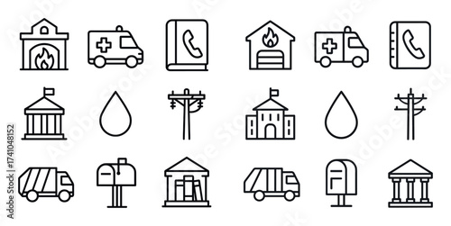 Public Services Icons