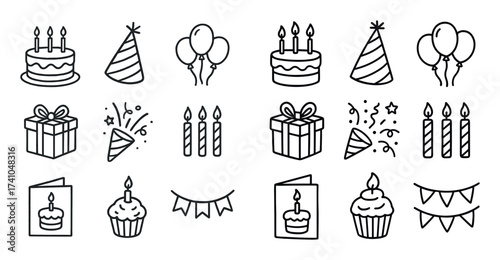 Birthday Icon Grid