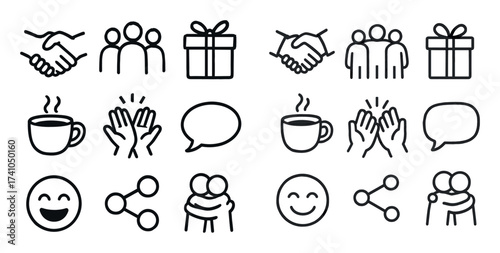 Friendship Icons Grid