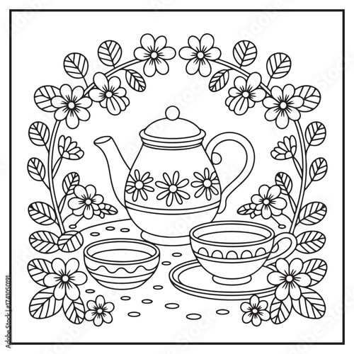 Beautiful Garden Coloring Pages