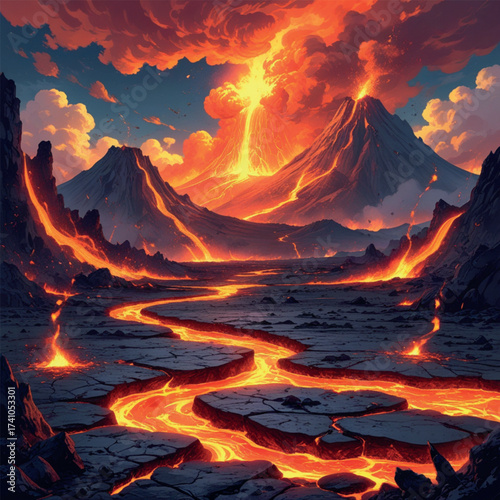 Inferno Valley: The Flow of Living Lava
