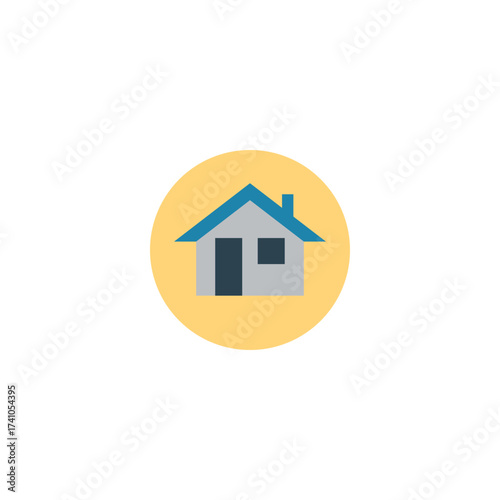 Cozy and inviting house icon symbolizing home ownership and residential living