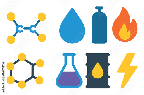 Color Hydrocarbon Icons