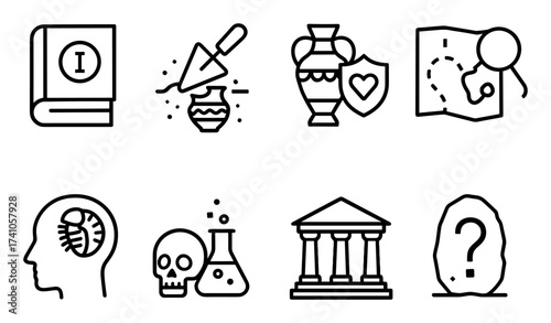 Archaeology Icon Set