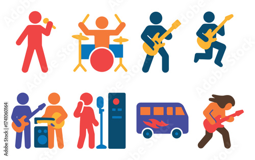 Rock Band Icon Set