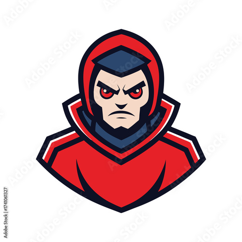 super hero in red suit