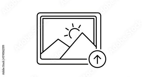 Image Upload Icon – Photo Gallery Picture Symbol