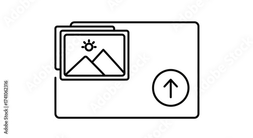 Image Upload Icon – Photo Gallery Picture Symbol