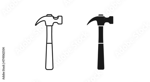 Hammer Icon – Construction Repair Tool Symbol