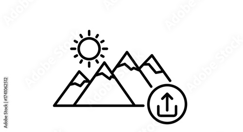 Image Upload Icon – Photo Gallery Picture Symbol