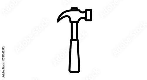 Hammer Icon – Construction Repair Tool Symbol