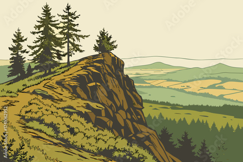 Spencer Butte in Eugene, Oregon, rocky hilltop with sweeping Willamette Valley views