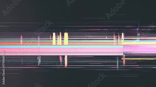 Abstract colorful lines creating a dynamic motion effect