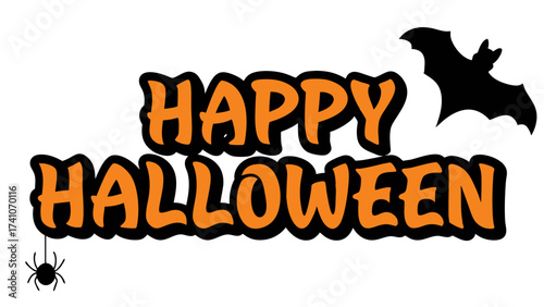 Happy Halloween typography