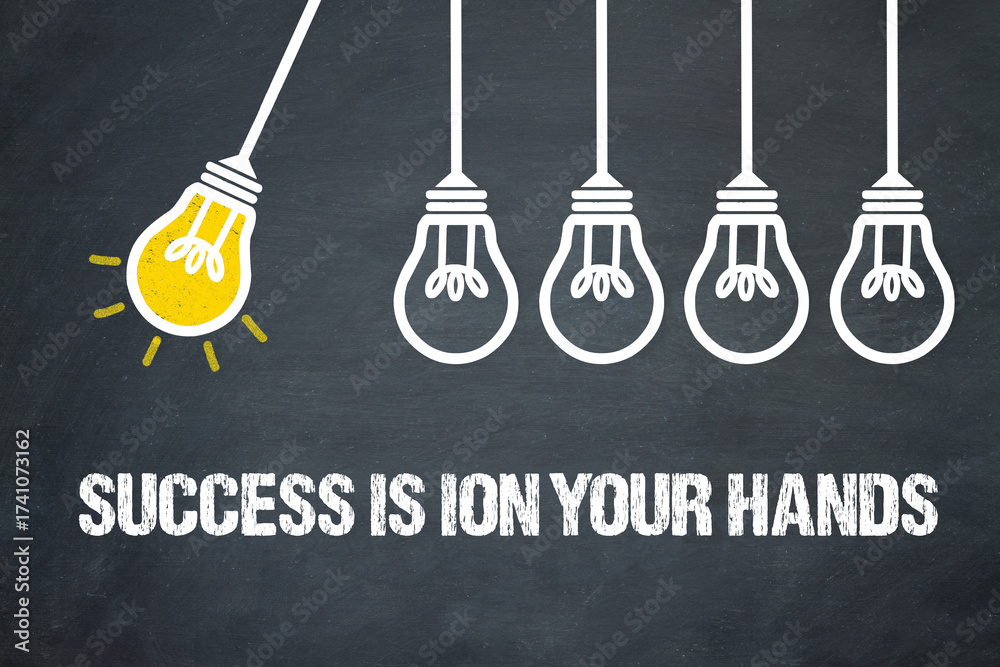 Fototapeta premium Success is in your hands 