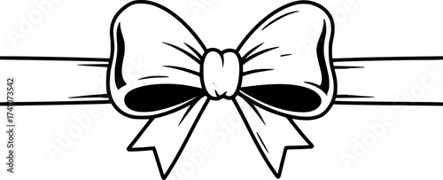 vector ribbon bow cartoon set
