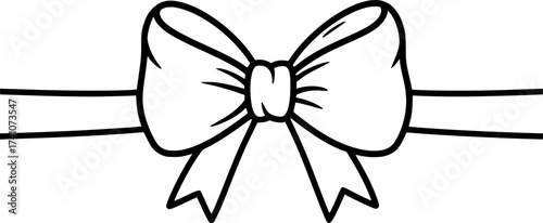 vector ribbon bow cartoon set
