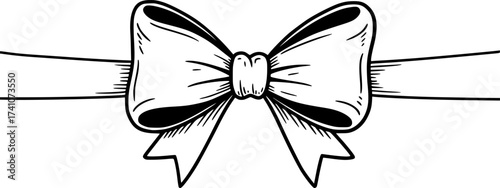 vector ribbon bow cartoon set
