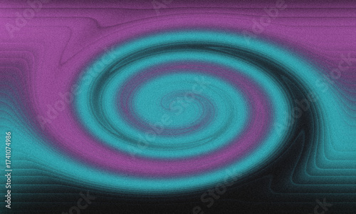 Wallpaper Mural Abstract Digital Swirl Background with Grainy Noise Texture in Pink Teal and Black Torontodigital.ca