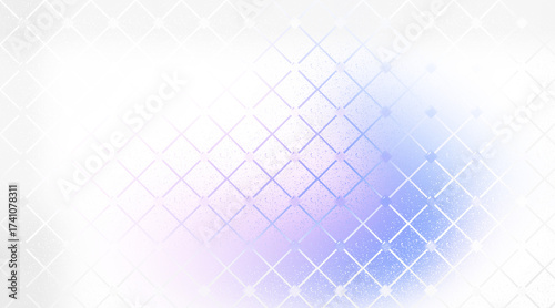 Light Blue Pattern with Diagonal Grid Lines and Grainy Texture on White Background