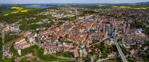 Photos Aerial view around the old town of Bautzen in east Germany on a sunny spring day