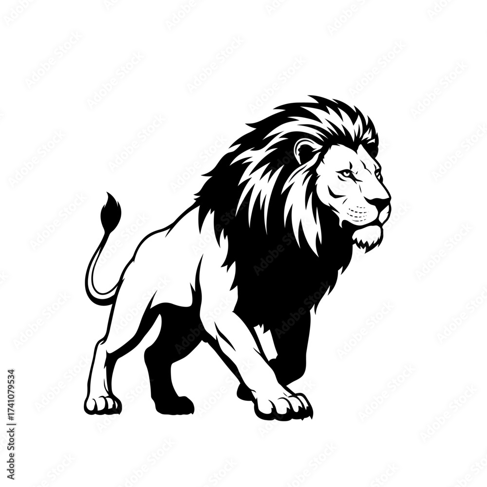 Fototapeta premium lion vector illustration