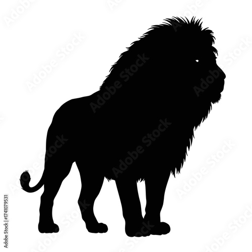 lion silhouette vector