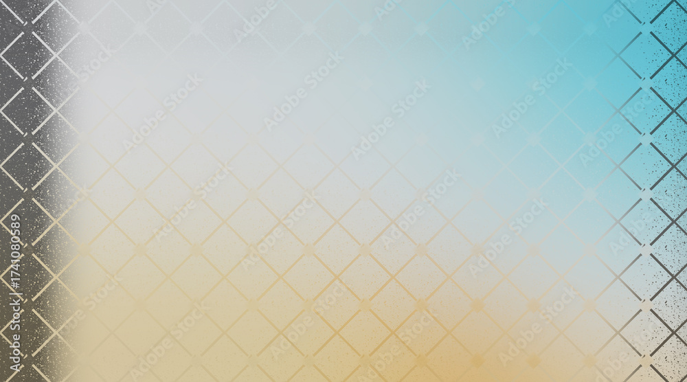 Naklejka premium Subtle Diamond Pattern with Gradient Background in Blue, Beige, and Black Hues