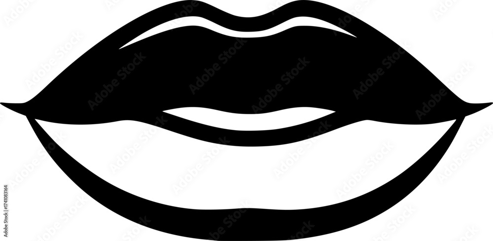 Obraz premium Lips icon. 