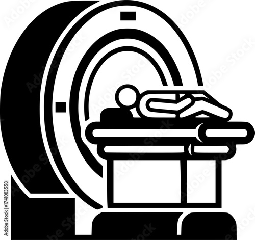 MRI icon. radiological investigations.