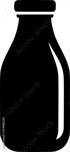 Milk bottle icon.