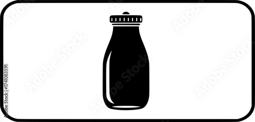Milk bottle icon.