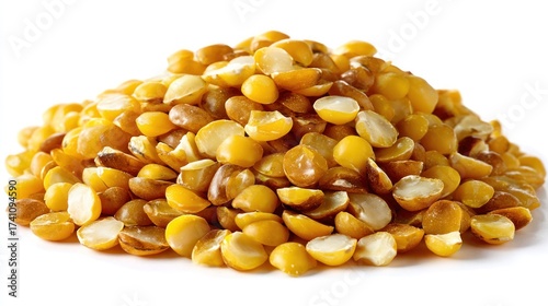 Pile of yellow split peas