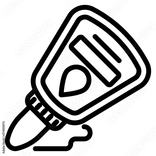 Glue outline icon