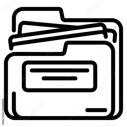 Folder outline icon