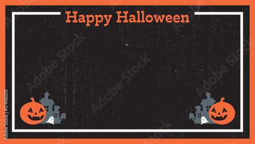 Happy Halloween. Halloween Background Pattern. Vector Template For Banner