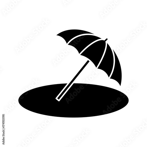 Umbrella icon on white background