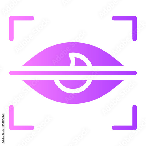 eye scanner gradient icon