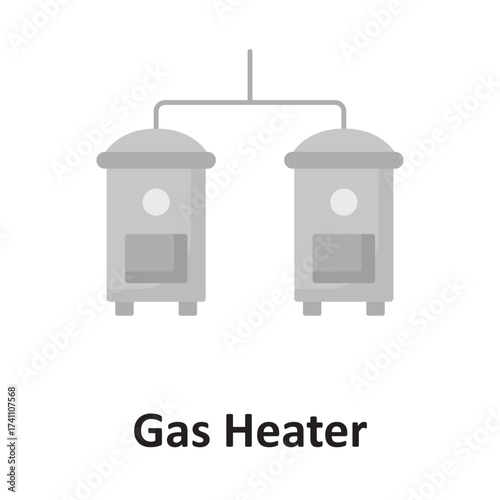 Building heater Vector icon which can easily modify or edit