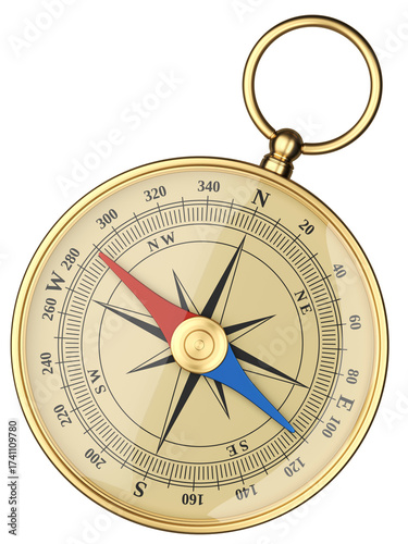old vintage magnet compass