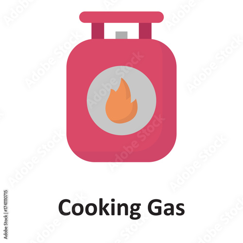 Cooking gas Vector icon which can easily modify or edit