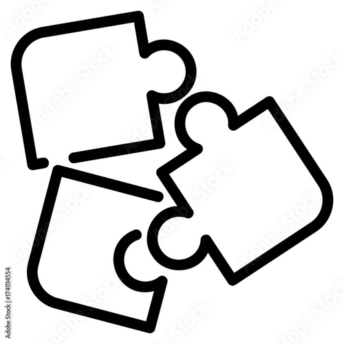 Puzzles outline icon