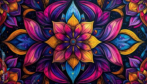 Intricate floral pattern design